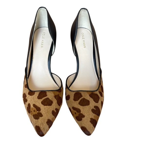 Cole Haan Women's Black and Leopard Heels, size 7, like new! - Picture 4 of 17